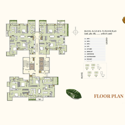 B,C,D&E Type-2 Floor Plan