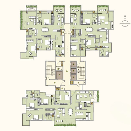 B,C,D&E Type-1 Floor Plan